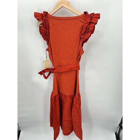 NATION LTD x Evereve NWT Everleigh Dress in Cayenne // M - Picture 12 of 14